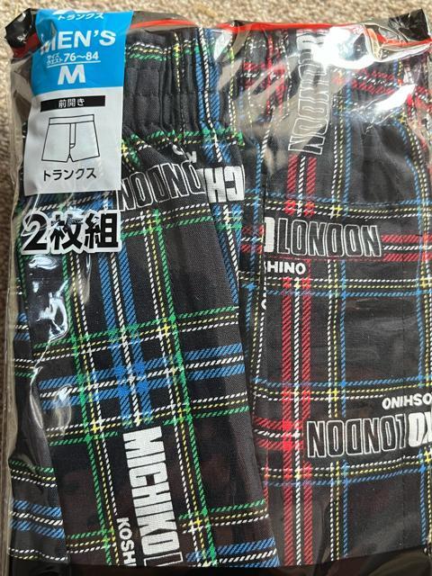 Mサイズ!2枚組ブランド品!MICHIKO LONDON KOSHINO!タータンチェック柄!高貴に素敵!前開きあり!トランクス! < 男性ファッション  Mサイズ!2枚組ブランド品!MICHIKO LONDON KOSHINO!タータンチェック柄!高貴に素敵!前開きあり!トランクス! < 男性ファッションの