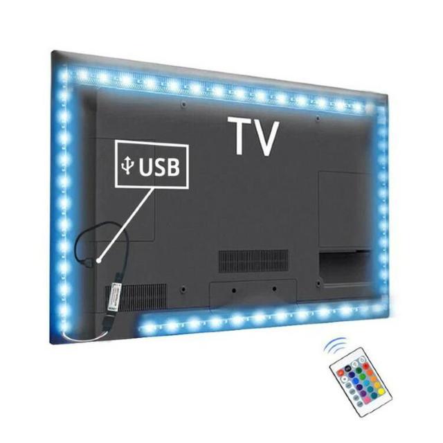 *USB} 2m LED e[vCg Rt F ؒf\  Ɠd/AV 