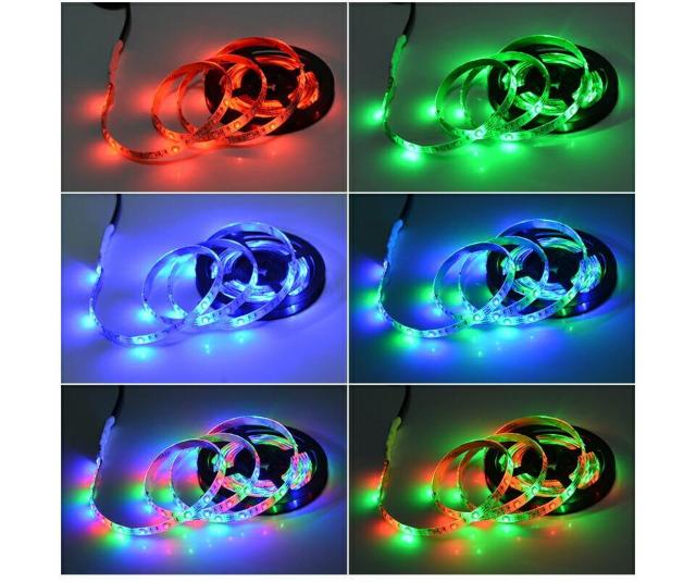 *USB} 2m LED e[vCg Rt F ؒf\  Ɠd/AV 