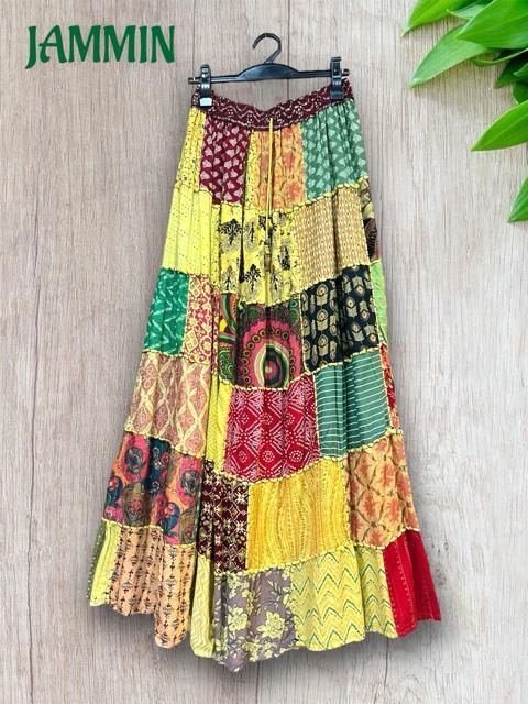 パッチワークロングスカート アジアン ヒッピー エスニック パッチワーク < 女性ファッション パッチワークロングスカート アジアン ヒッピー エスニック パッチワーク < 女性ファッションの