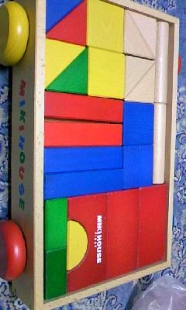 〓ミキハウス〓つみきブロック貨車〓 < ブランド 〓ミキハウス〓つみきブロック貨車〓 < ブランドの