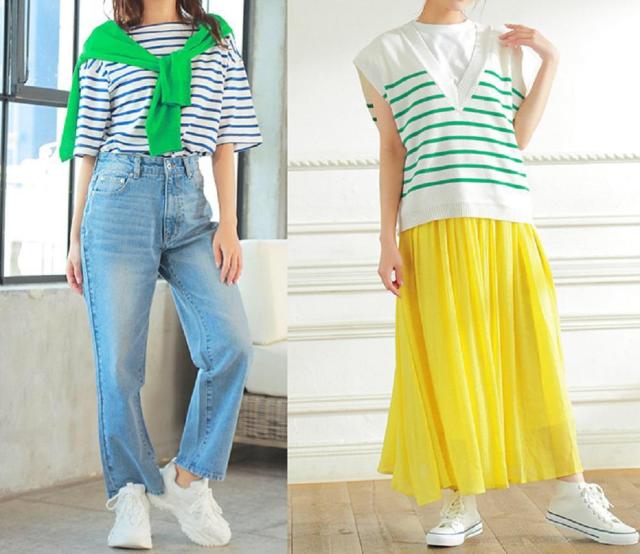 ◆1回着用のみ!!ボーダーニットベスト◆ホワイト×ピンクボーダーM★トレンドシルエット♪ < ブランド ◆1回着用のみ!!ボーダーニットベスト◆ホワイト×ピンクボーダーM★トレンドシルエット♪ < ブランドの