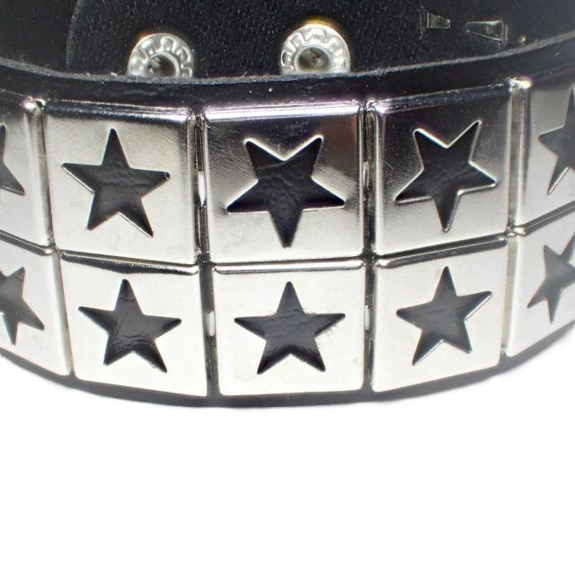 スタッズ 鋲 星 スター 2列 レザーブレスレット ブレスレット アクセサリー バングル リストバンド ロック パンク 黒色 @ < 男性アクセサリー/時計  スタッズ 鋲 星 スター 2列 レザーブレスレット ブレスレット アクセサリー バングル リストバンド ロック パンク 黒色 @ < 男性アクセサリー/時計の