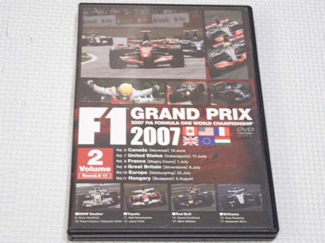 DVDF1 GRAND PRIX 2007 Volume 2 Round.6-11 2007 FIA   CD/DVD/rfI 