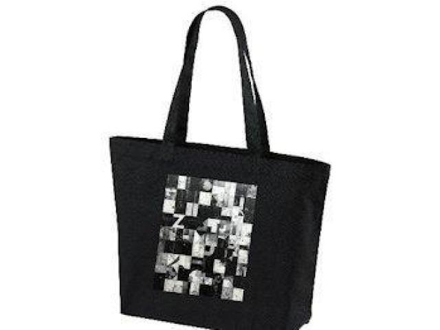 キャンバス トートバッグ ブラック モノクロ オシャレバッグ 抽象アート 前 < 女性ファッション キャンバス トートバッグ ブラック モノクロ オシャレバッグ 抽象アート 前 < 女性ファッションの