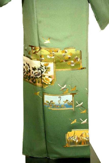 色留袖 卓越技能者 現代の名工 和田光正 金彩友禅 本金箔 吉祥文様 さが美扱い 身丈166cm 裄67.5cm T3690 < 女性ファッション 色留袖 卓越技能者 現代の名工 和田光正 金彩友禅 本金箔 吉祥文様 さが美扱い 身丈166cm 裄67.5cm T3690 < 女性ファッションの