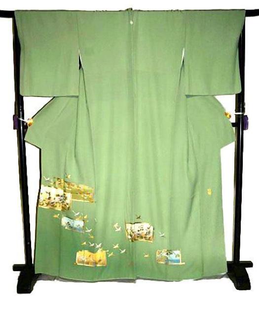 色留袖 卓越技能者 現代の名工 和田光正 金彩友禅 本金箔 吉祥文様 さが美扱い 身丈166cm 裄67.5cm T3690 < 女性ファッション 色留袖 卓越技能者 現代の名工 和田光正 金彩友禅 本金箔 吉祥文様 さが美扱い 身丈166cm 裄67.5cm T3690 < 女性ファッションの