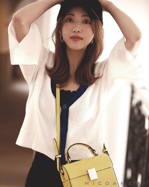 MICOAMERI☆バイカラーカーディガン☆ホワイト×ネイビー☆超美品 < ブランド MICOAMERI☆バイカラーカーディガン☆ホワイト×ネイビー☆超美品 < ブランドの