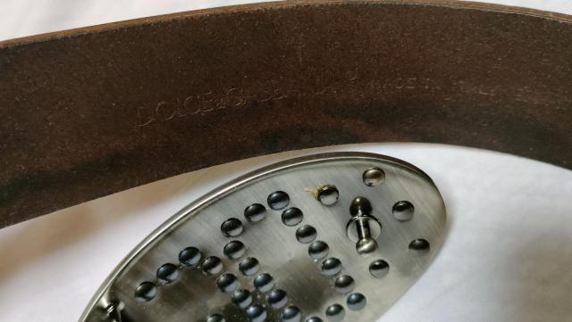 正規新古レア ドルチェ&ガッバーナ D&G スタッズロゴ オーバルバックル レザーベルト茶 90 ロックアート エクストララージL < ブランド  正規新古レア ドルチェ&ガッバーナ D&G スタッズロゴ オーバルバックル レザーベルト茶 90 ロックアート エクストララージL < ブランドの