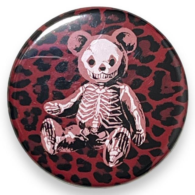 【新品/Drug honey】レオパ柄スケルトンテディ缶バッジ/レッド < ブランド  【新品/Drug honey】レオパ柄スケルトンテディ缶バッジ/レッド < ブランドの