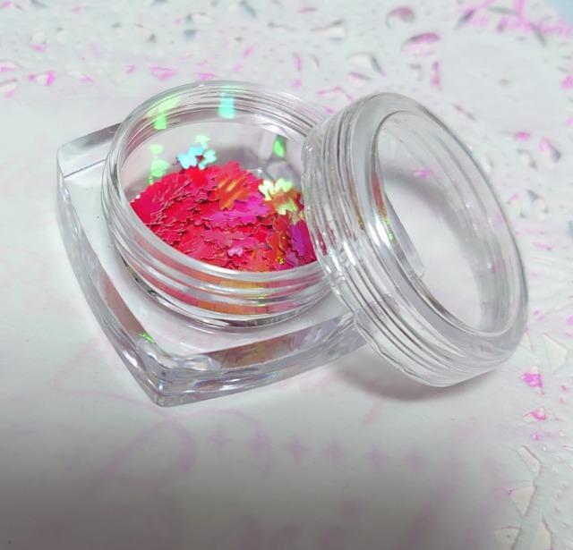 ★ハンドメイド素材★ケース入り!ホログラム・桜(レッド) < 香水/コスメ/ネイル  ★ハンドメイド素材★ケース入り!ホログラム・桜(レッド) < 香水/コスメ/ネイルの