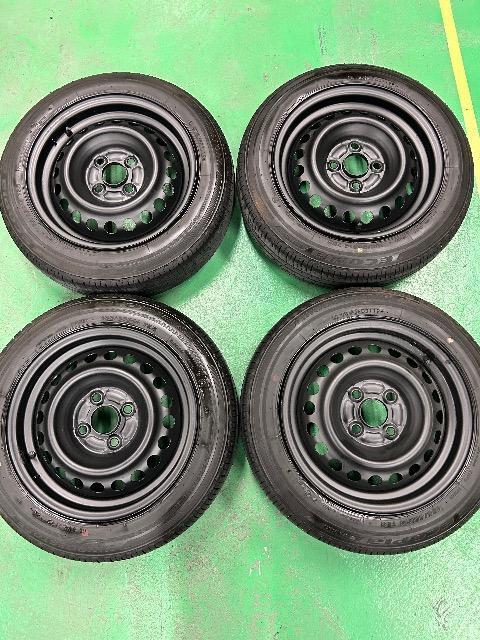7072027)激安美品軽自動車ツライチ艶消しブラックスチールホイール中古BSエコピアタイヤセット4本155/65R14送料無料 < 自動車/バイク 7072027)激安美品軽自動車ツライチ艶消しブラックスチールホイール中古BSエコピアタイヤセット4本155/65R14送料無料 < 自動車/バイク