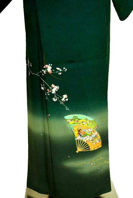 【最高級】新品同様 暈し染め 金彩 手描き 源氏物語扇面絵図 付下げ 身丈166.5cm 裄丈64.5cm T3529 < 女性ファッション  【最高級】新品同様 暈し染め 金彩 手描き 源氏物語扇面絵図 付下げ 身丈166.5cm 裄丈64.5cm T3529 < 女性ファッションの