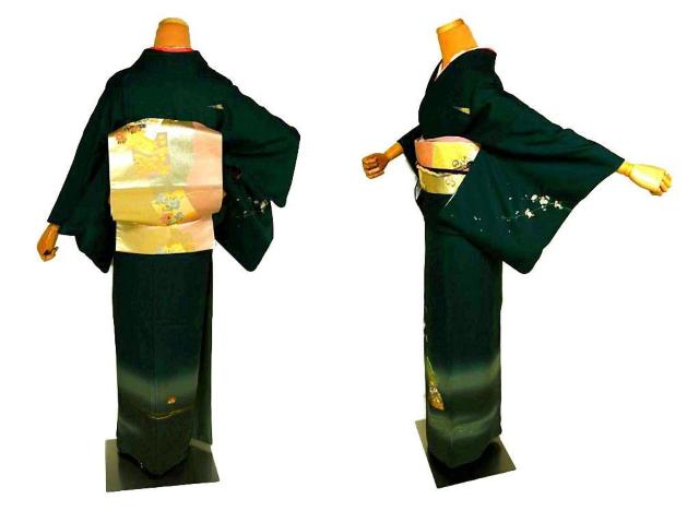 【最高級】新品同様 暈し染め 金彩 手描き 源氏物語扇面絵図 付下げ 身丈166.5cm 裄丈64.5cm T3529 < 女性ファッション  【最高級】新品同様 暈し染め 金彩 手描き 源氏物語扇面絵図 付下げ 身丈166.5cm 裄丈64.5cm T3529 < 女性ファッションの