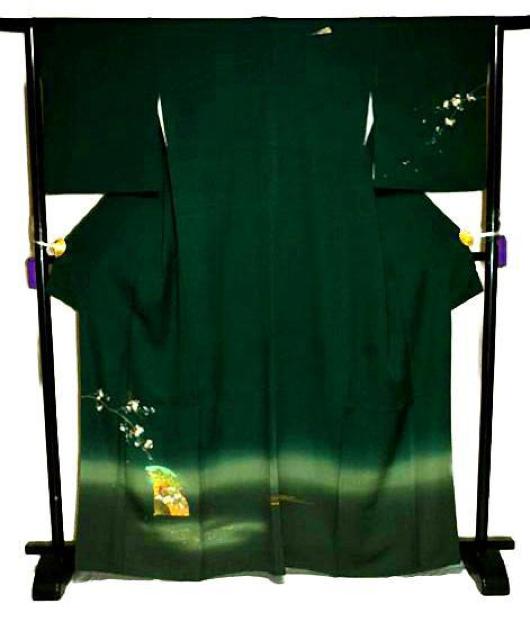 【最高級】新品同様 暈し染め 金彩 手描き 源氏物語扇面絵図 付下げ 身丈166.5cm 裄丈64.5cm T3529 < 女性ファッション  【最高級】新品同様 暈し染め 金彩 手描き 源氏物語扇面絵図 付下げ 身丈166.5cm 裄丈64.5cm T3529 < 女性ファッションの