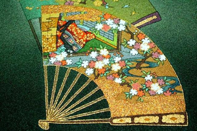 【最高級】新品同様 暈し染め 金彩 手描き 源氏物語扇面絵図 付下げ 身丈166.5cm 裄丈64.5cm T3529 < 女性ファッション  【最高級】新品同様 暈し染め 金彩 手描き 源氏物語扇面絵図 付下げ 身丈166.5cm 裄丈64.5cm T3529 < 女性ファッションの