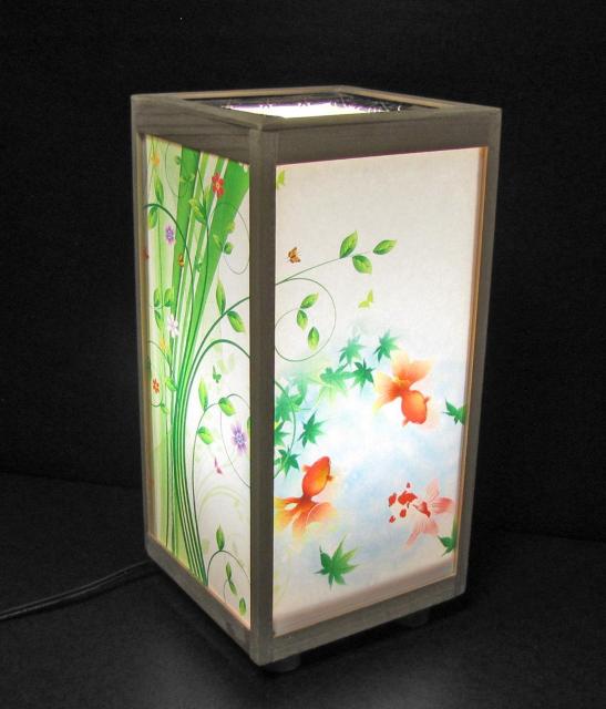 ★和風ランプシェード=「恨魚の宿り木」/至福の明り・心温まるひととき/LED昼白色・ラミネート加工・檜枠造・軽量/ < インテリア/ライフ  ★和風ランプシェード=「恨魚の宿り木」/至福の明り・心温まるひととき/LED昼白色・ラミネート加工・檜枠造・軽量/ < インテリア/ライフの