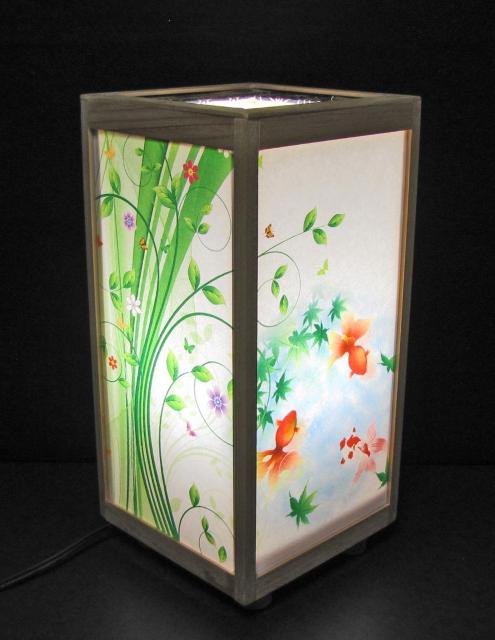 ★和風ランプシェード=「恨魚の宿り木」/至福の明り・心温まるひととき/LED昼白色・ラミネート加工・檜枠造・軽量/ < インテリア/ライフ  ★和風ランプシェード=「恨魚の宿り木」/至福の明り・心温まるひととき/LED昼白色・ラミネート加工・檜枠造・軽量/ < インテリア/ライフの