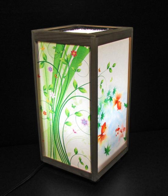 ★和風ランプシェード=「恨魚の宿り木」/至福の明り・心温まるひととき/LED昼白色・ラミネート加工・檜枠造・軽量/ < インテリア/ライフ  ★和風ランプシェード=「恨魚の宿り木」/至福の明り・心温まるひととき/LED昼白色・ラミネート加工・檜枠造・軽量/ < インテリア/ライフの