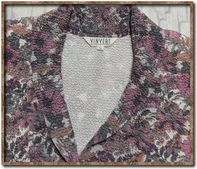 バンベール ちりめん加工7分袖ジャケット 白系 < 女性ファッション バンベール ちりめん加工7分袖ジャケット 白系 < 女性ファッションの