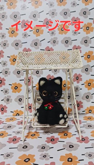 羊毛フェルト 肉球の可愛い黒猫ちゃん < ペット/手芸/園芸 羊毛フェルト 肉球の可愛い黒猫ちゃん < ペット/手芸/園芸の