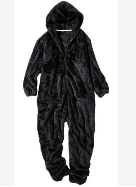 120★もこもこフリースルームウェア★ゆったりつなぎ★ブラック★新品★送料無料 < キッズ/ベビー 120★もこもこフリースルームウェア★ゆったりつなぎ★ブラック★新品★送料無料 < キッズ/ベビーの