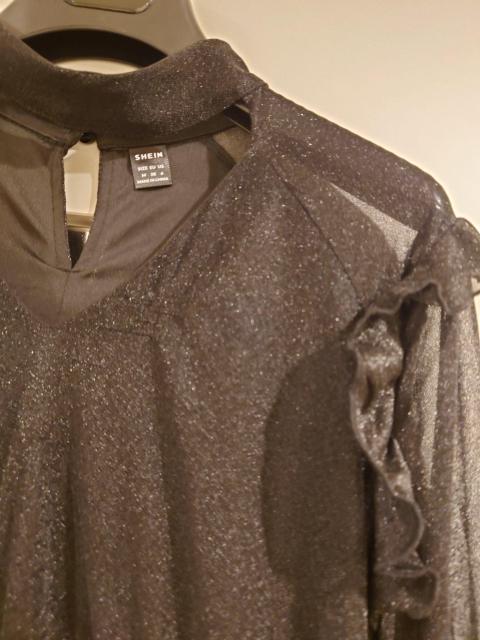 SHEIN �u���b�N �t�����e�B�A�[�h�����O�����s�[�X�@�M�T�C�Y �� �����t�@�b�V������ 