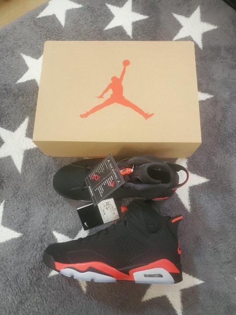 NIKE AIR JORDAN 6 RETROBLACK / INFRARED�Z�[���X�}���T���v���d�l / atmos�w���i  �� �u�����h�� 