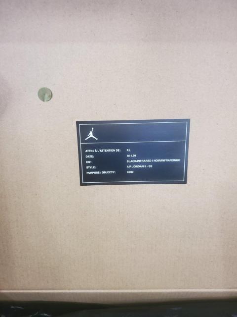 NIKE AIR JORDAN 6 RETROBLACK / INFRARED�Z�[���X�}���T���v���d�l / atmos�w���i �� �u�����h�� 