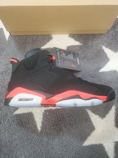 NIKE AIR JORDAN 6 RETROBLACK / INFRARED�Z�[���X�}���T���v���d�l / atmos�w���i �� �u�����h�� 