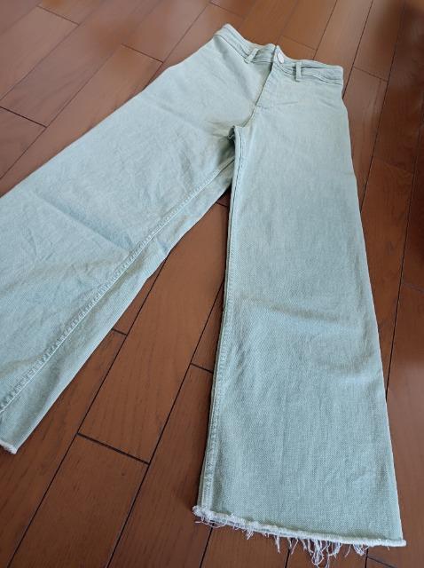 ZARA ★ペパーミントグリーン★素敵色バギーパンツ★新品同様★美脚脚長履き心地抜群★ストレッチ★ザラ★嬉しくな素敵色★お得に★ < 女性ファッション  ZARA ★ペパーミントグリーン★素敵色バギーパンツ★新品同様★美脚脚長履き心地抜群★ストレッチ★ザラ★嬉しくな素敵色★お得に★ < 女性ファッションの