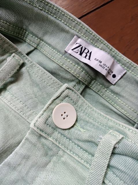 ZARA ★ペパーミントグリーン★素敵色バギーパンツ★新品同様★美脚脚長履き心地抜群★ストレッチ★ザラ★嬉しくな素敵色★お得に★ < 女性ファッション  ZARA ★ペパーミントグリーン★素敵色バギーパンツ★新品同様★美脚脚長履き心地抜群★ストレッチ★ザラ★嬉しくな素敵色★お得に★ < 女性ファッションの