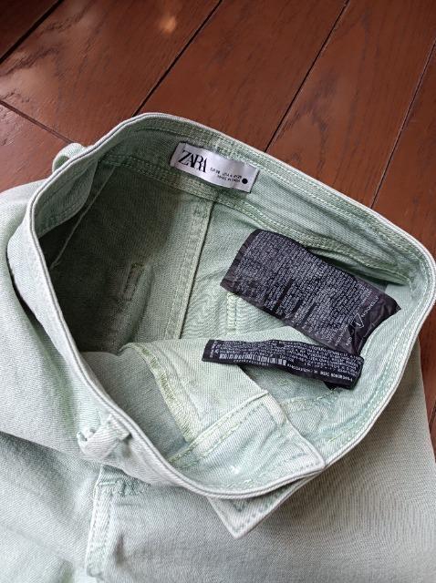 ZARA ★ペパーミントグリーン★素敵色バギーパンツ★新品同様★美脚脚長履き心地抜群★ストレッチ★ザラ★嬉しくな素敵色★お得に★ < 女性ファッション  ZARA ★ペパーミントグリーン★素敵色バギーパンツ★新品同様★美脚脚長履き心地抜群★ストレッチ★ザラ★嬉しくな素敵色★お得に★ < 女性ファッションの
