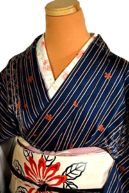 【最高級】新品同様 桜 間道 東京ますいわ屋扱い 小紋 身丈157.5cm 裄丈62cm T3435 < 女性ファッション  【最高級】新品同様 桜 間道 東京ますいわ屋扱い 小紋 身丈157.5cm 裄丈62cm T3435 < 女性ファッションの