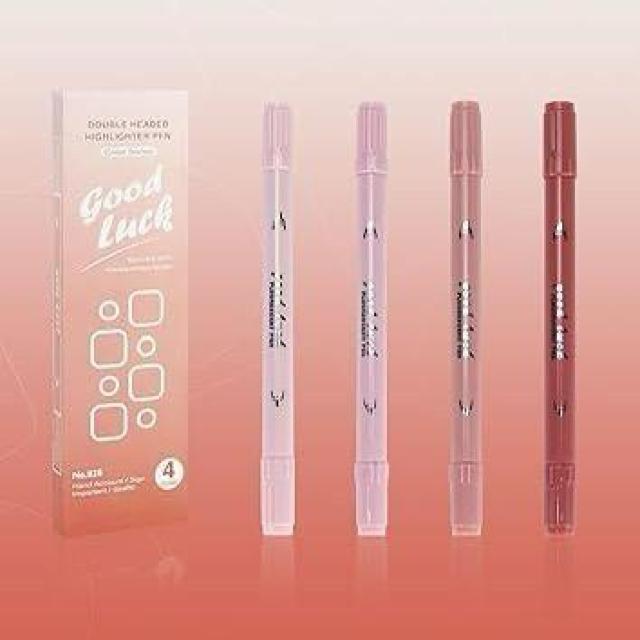 かわいい蛍光ペン ダブルエンド蛍光ペン アソートクイックドライ蛍光ペン ソフトチゼルチップ付き 学校やオフィス用 4本入り < インテリア/ライフ  かわいい蛍光ペン ダブルエンド蛍光ペン アソートクイックドライ蛍光ペン ソフトチゼルチップ付き 学校やオフィス用 4本入り  < インテリア/ライフの