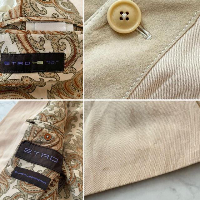 エトロETRO フェイクスエード×綿メンズジャケット#48ベ < 男性ファッション エトロETRO フェイクスエード×綿メンズジャケット#48ベ < 男性ファッションの