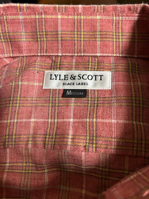 ライルアンドスコット ブラックレーベル メンズ 長袖チェックシャツ ピンク M < 男性ファッション ライルアンドスコット ブラックレーベル メンズ 長袖チェックシャツ ピンク M < 男性ファッションの