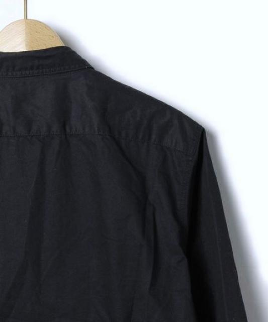 □EDIFICE/エディフィス ミリタリー 7分袖シャツ/黒/メンズ/S(38) < ブランド □EDIFICE/エディフィス ミリタリー 7分袖シャツ/黒/メンズ/S(38) < ブランドの