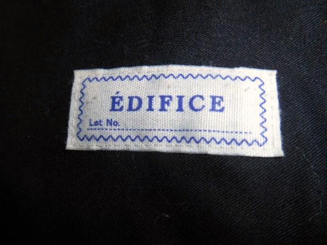 □EDIFICE/エディフィス ミリタリー 7分袖シャツ/黒/メンズ/S(38) < ブランド □EDIFICE/エディフィス ミリタリー 7分袖シャツ/黒/メンズ/S(38) < ブランドの