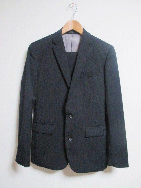 ☆COMME CA ISM コムサイズム ストライプ柄 セットアップ スーツ/メンズ/S☆黒 < ブランド ☆COMME CA ISM コムサイズム ストライプ柄 セットアップ スーツ/メンズ/S☆黒 < ブランドの