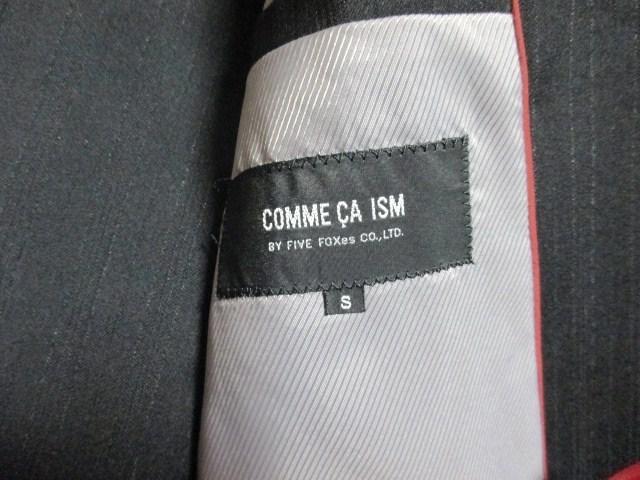 ☆COMME CA ISM コムサイズム ストライプ柄 セットアップ スーツ/メンズ/S☆黒 < ブランド ☆COMME CA ISM コムサイズム ストライプ柄 セットアップ スーツ/メンズ/S☆黒 < ブランドの