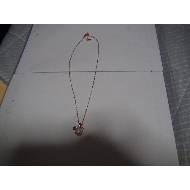 パール リボン ネックレス ローズゴールド 真珠!。 < 女性アクセサリー/時計 パール リボン ネックレス ローズゴールド 真珠!。 < 女性アクセサリー/時計の