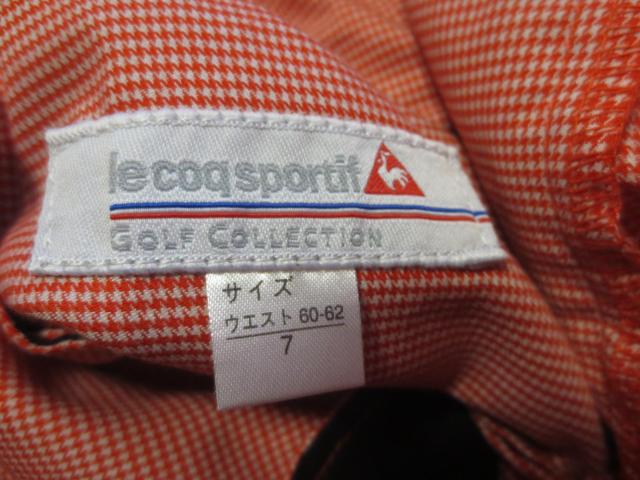 le coq sportif GOLF ルコック 綿×ポリエステル パンツ スラックス 7 (60-62) 潟fサント < レジャー/スポーツ le coq sportif GOLF ルコック 綿×ポリエステル パンツ スラックス 7 (60-62) 潟fサント < レジャー/スポーツの