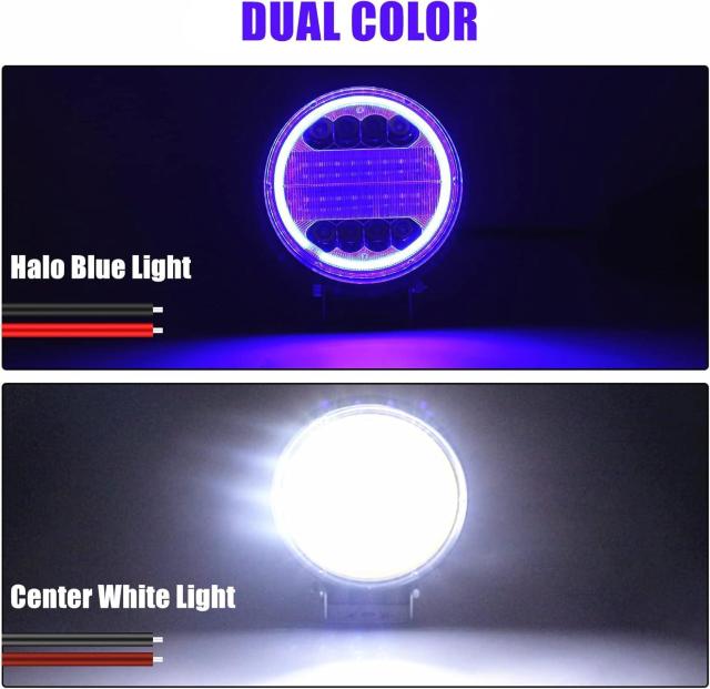 ワークライト 72W LED 作業灯 4.5インチ 丸型 広角/狭角 車外灯 ホワイト 6500K 12V-80V ブルーライト < 自動車/バイク ワークライト 72W LED 作業灯 4.5インチ 丸型 広角/狭角 車外灯 ホワイト 6500K 12V-80V ブルーライト < 自動車/バイク