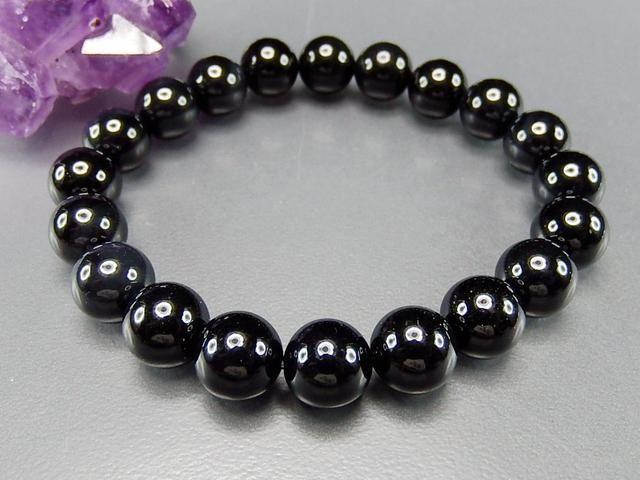 石街 魔除け 天然石 ブレスレット 4A オニキス 10mm 数珠 < 男性アクセサリー/時計  石街 魔除け 天然石 ブレスレット 4A オニキス 10mm 数珠 < 男性アクセサリー/時計の