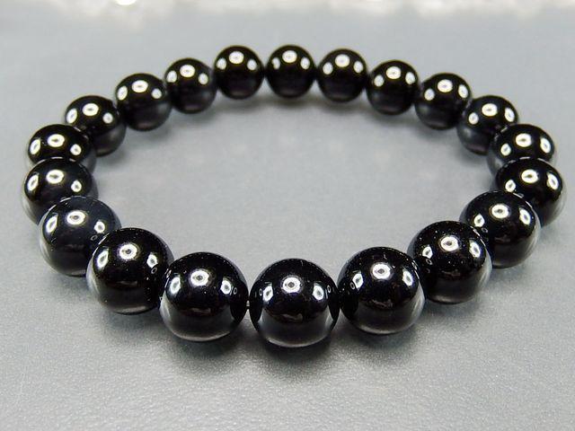 石街 魔除け 天然石 ブレスレット 4A オニキス 10mm 数珠 < 男性アクセサリー/時計  石街 魔除け 天然石 ブレスレット 4A オニキス 10mm 数珠 < 男性アクセサリー/時計の