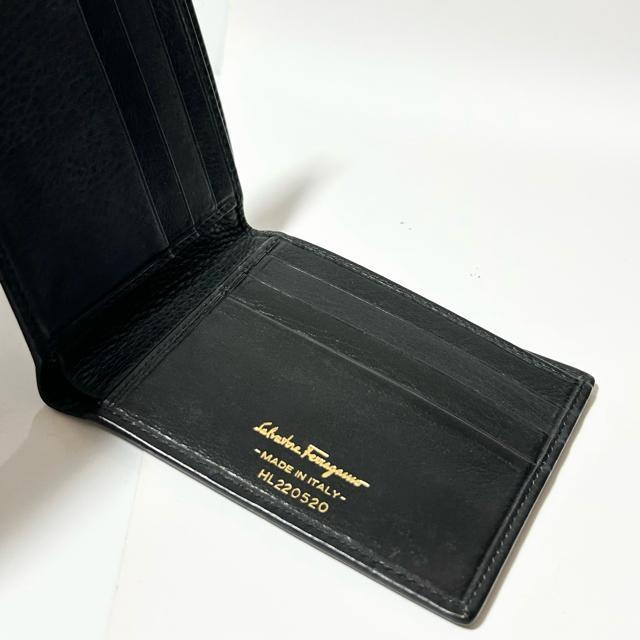 Salvatore Ferragamo フェラガモ レザー 二つ折り 財布 ウォレット < ブランド Salvatore Ferragamo フェラガモ レザー 二つ折り 財布 ウォレット < ブランドの