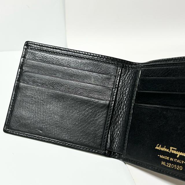 Salvatore Ferragamo フェラガモ レザー 二つ折り 財布 ウォレット < ブランド Salvatore Ferragamo フェラガモ レザー 二つ折り 財布 ウォレット < ブランドの