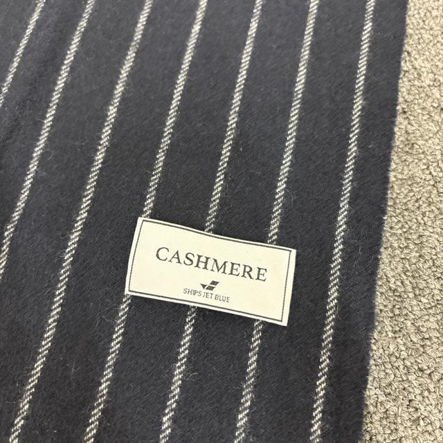 即決 SHIPS JET BLUE CASHMERE カシミヤマフラー < 男性ファッション  即決 SHIPS JET BLUE CASHMERE カシミヤマフラー < 男性ファッションの