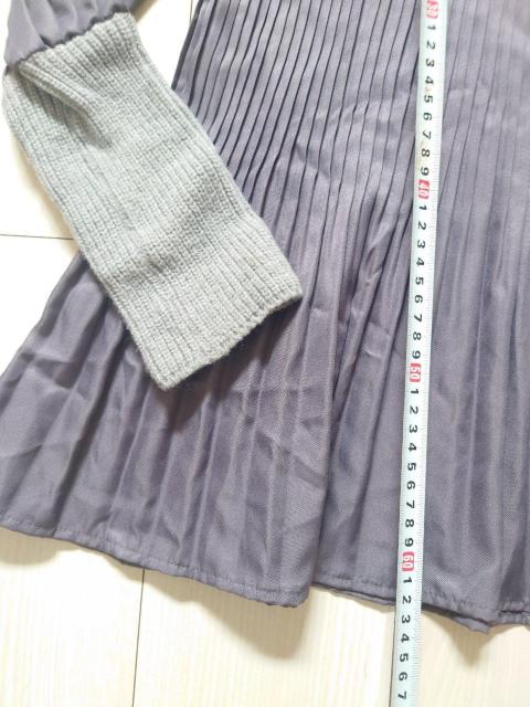 異素材切替ハイネックニットプリーツブラウス < 女性ファッション  異素材切替ハイネックニットプリーツブラウス < 女性ファッションの